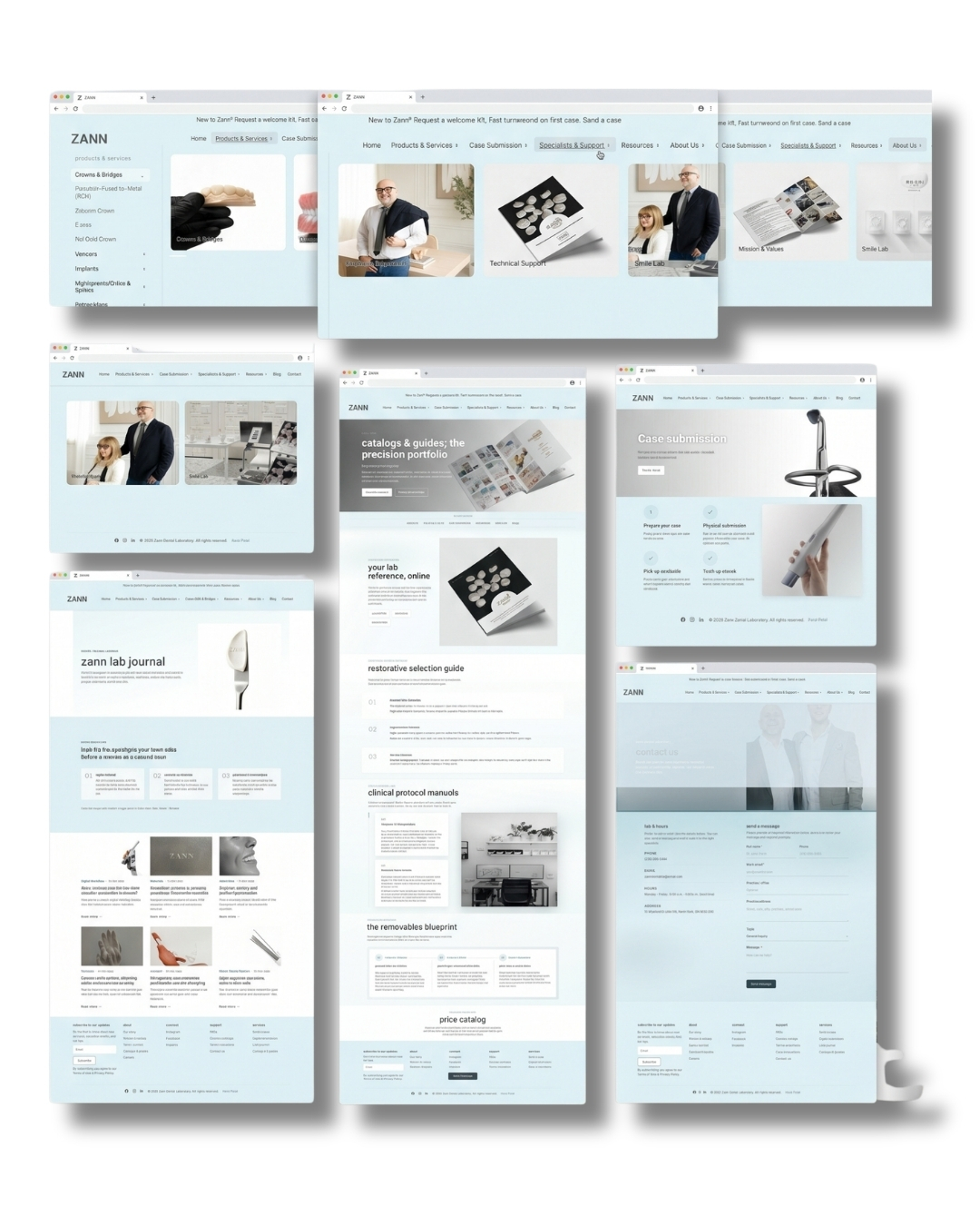 Website services page