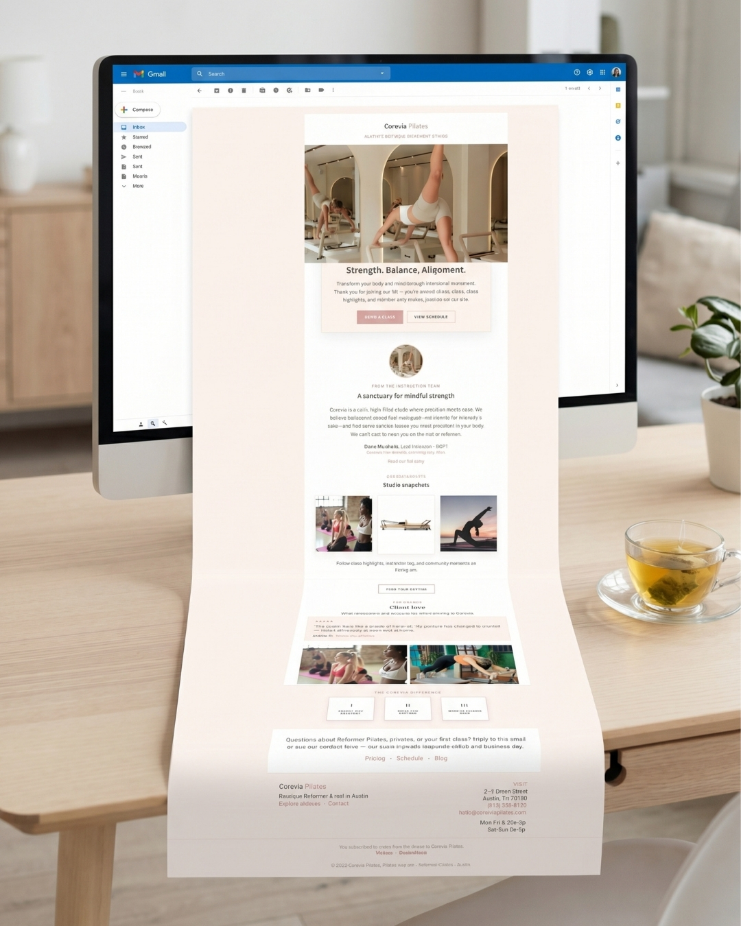 Brand strategy planning boards and visual references